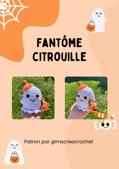 Patron fantôme citrouille