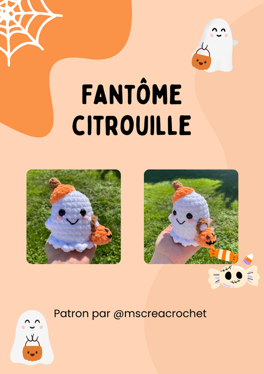 Patron fantôme citrouille