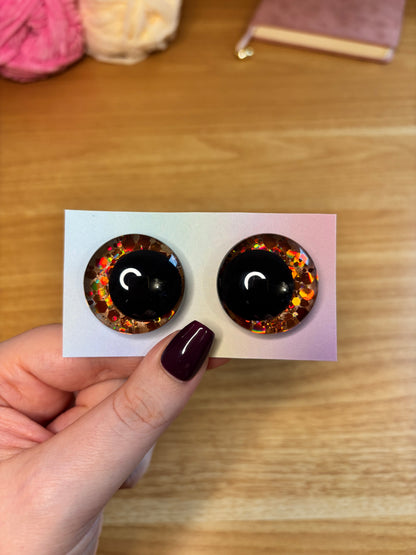 Yeux de sécurité personnalisés (30mm)- peints à la main
