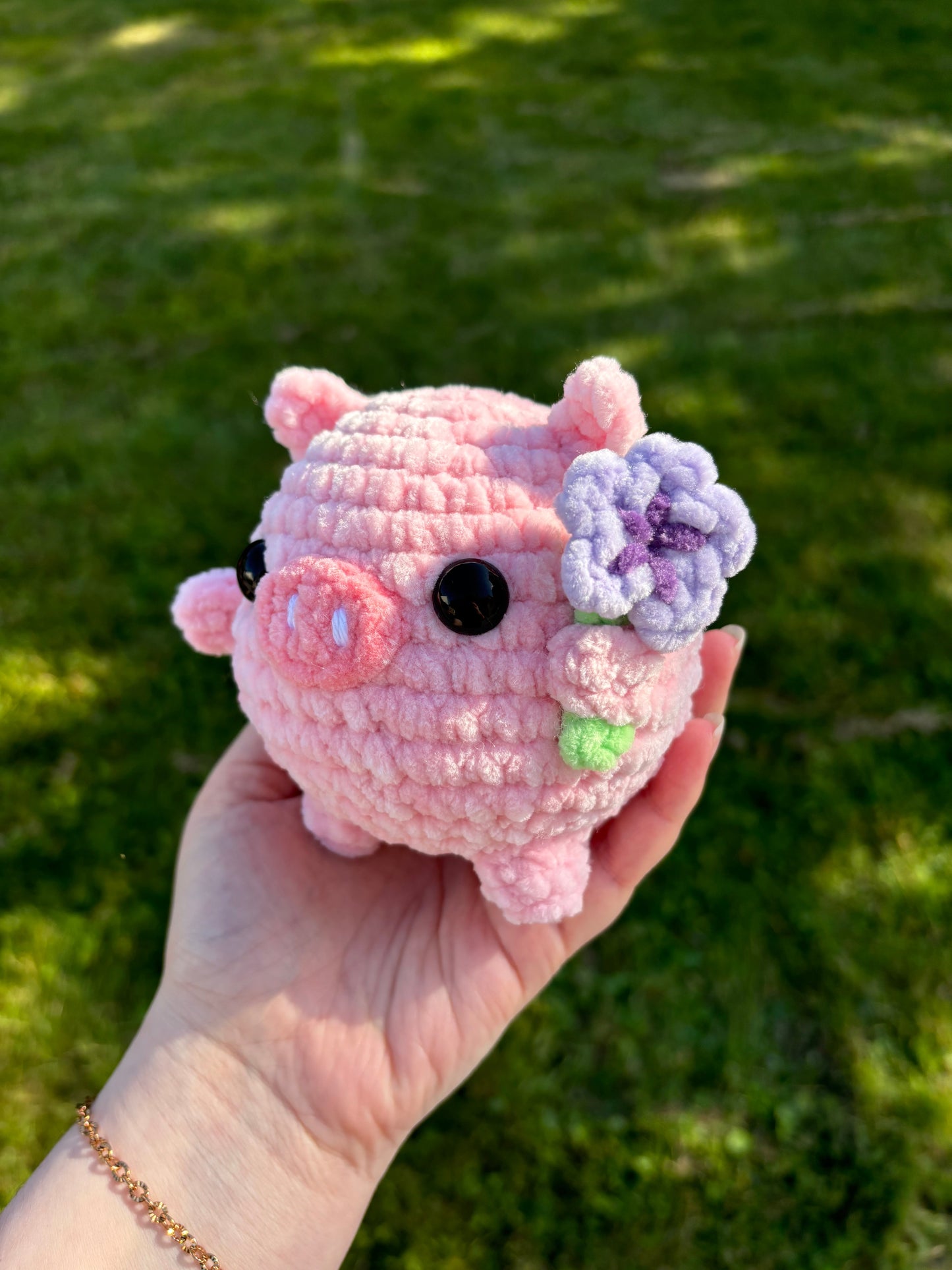 Patron cochon fleur