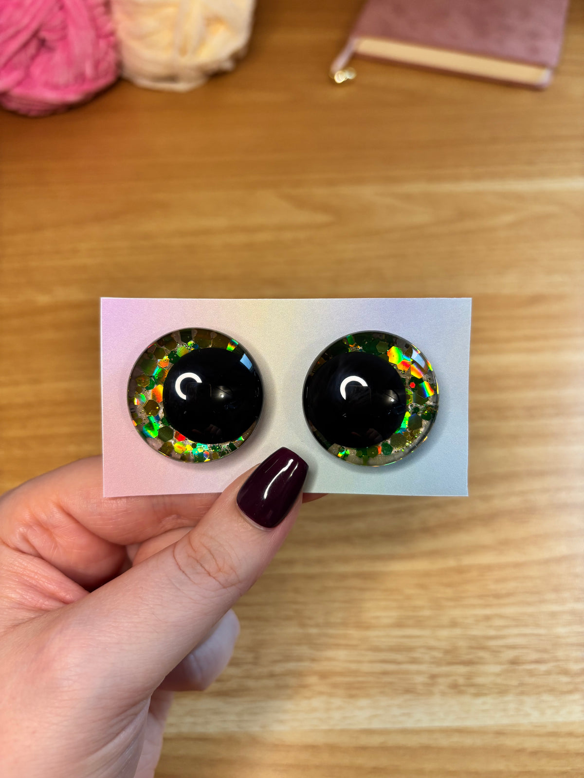 Yeux de sécurité personnalisés (30mm)- peints à la main