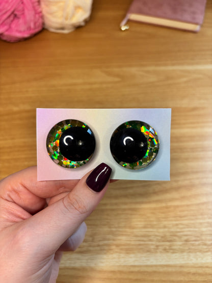 Yeux de sécurité personnalisés (30mm)- peints à la main
