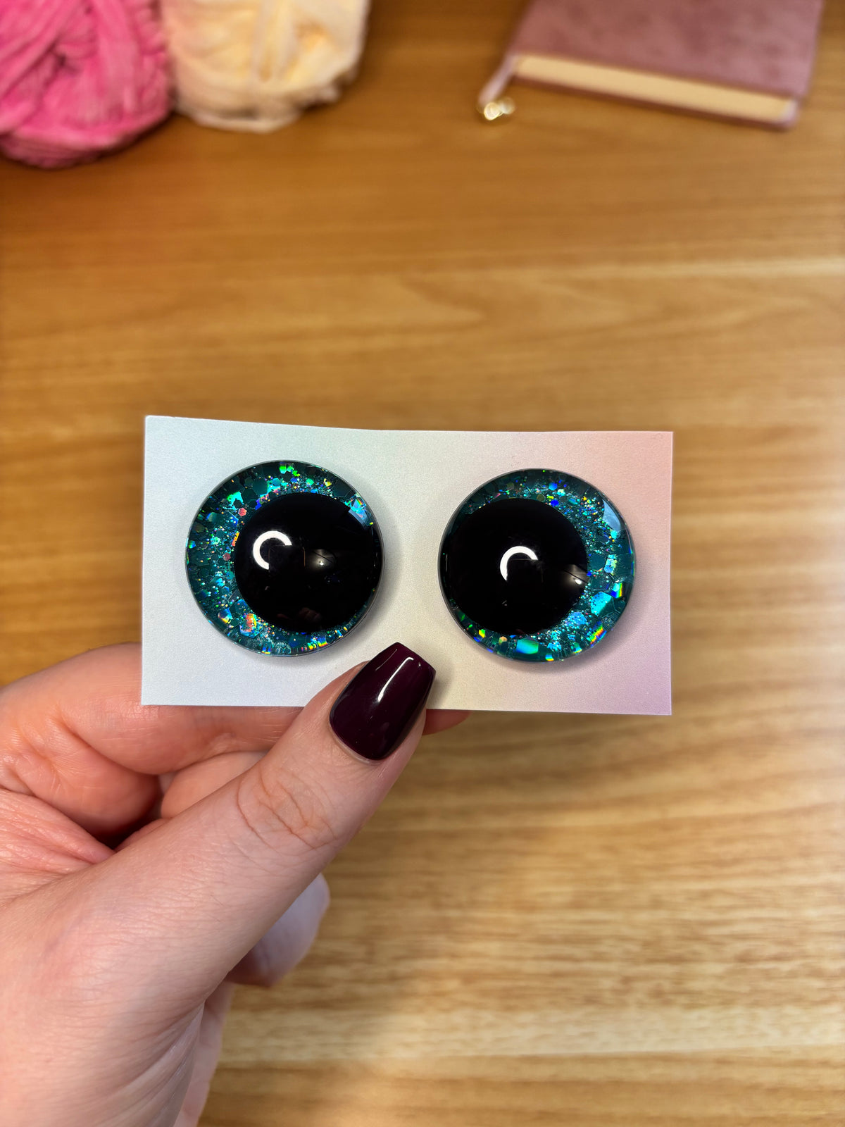 Yeux de sécurité personnalisés (30mm)- peints à la main