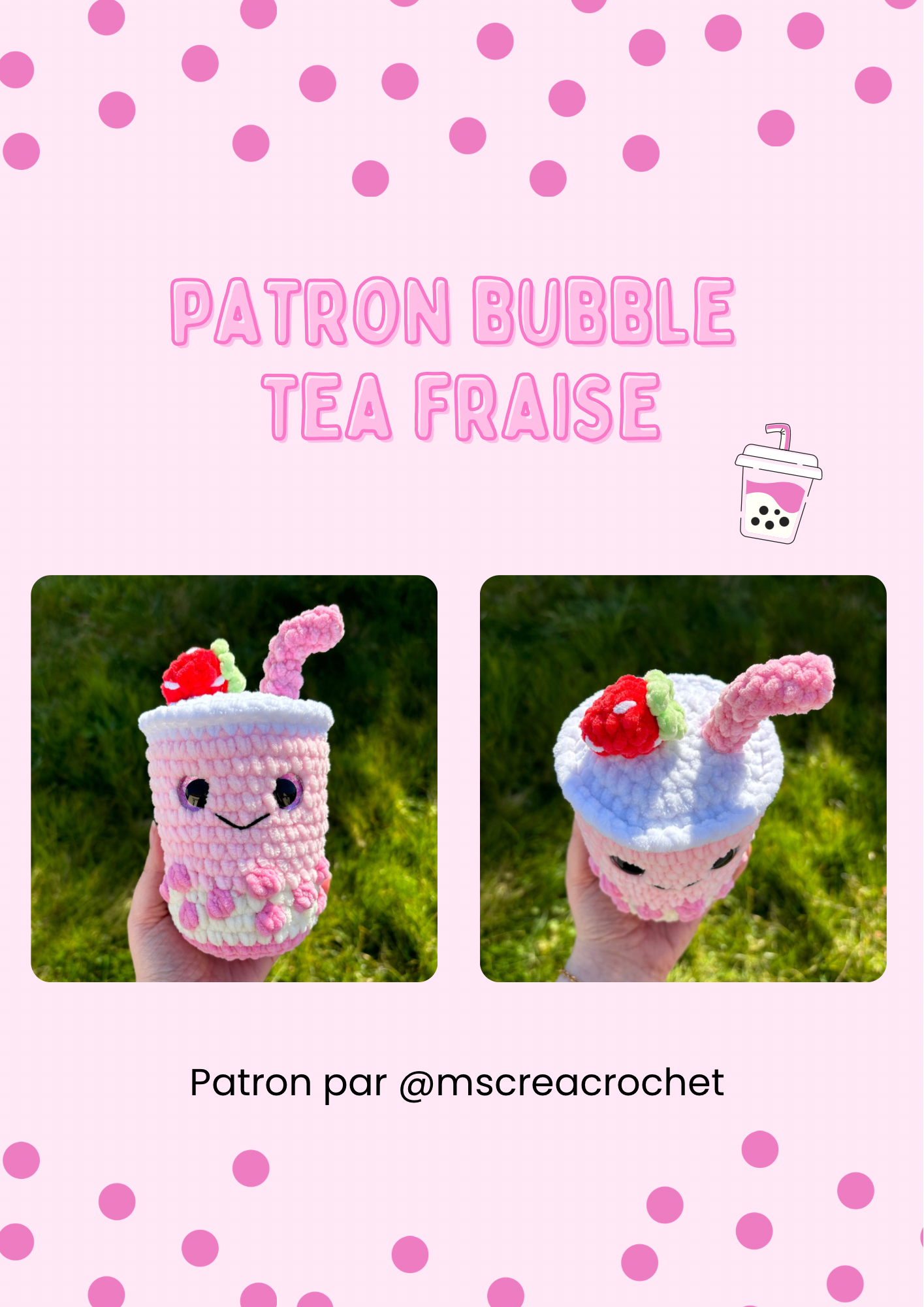 Patron Bubble tea fraise 🍓