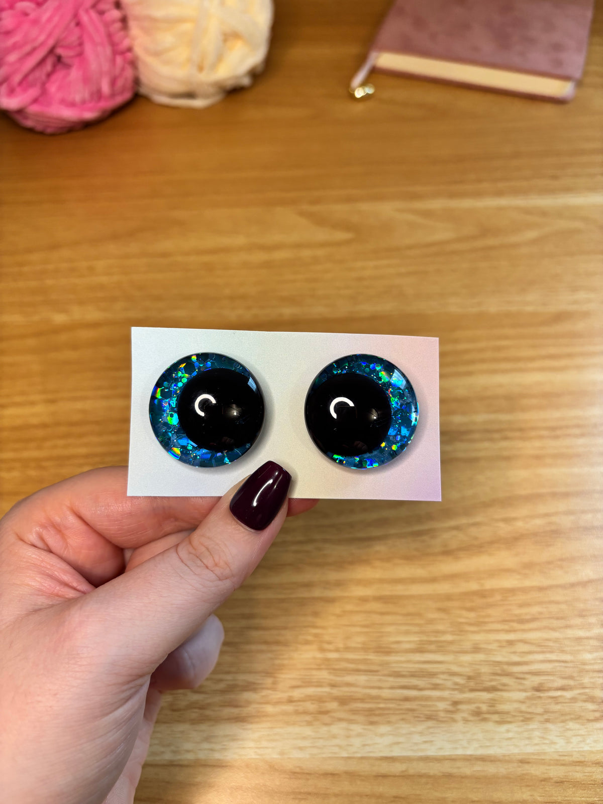 Yeux de sécurité personnalisés (30mm)- peints à la main