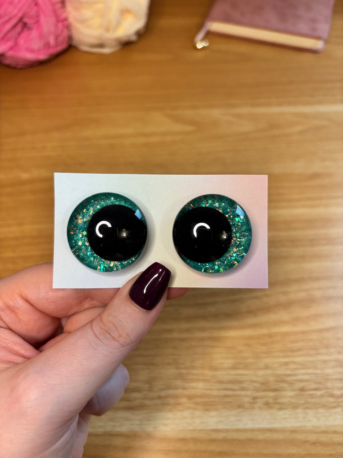 Yeux de sécurité personnalisés (30mm)- peints à la main