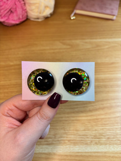 Yeux de sécurité personnalisés (30mm)- peints à la main