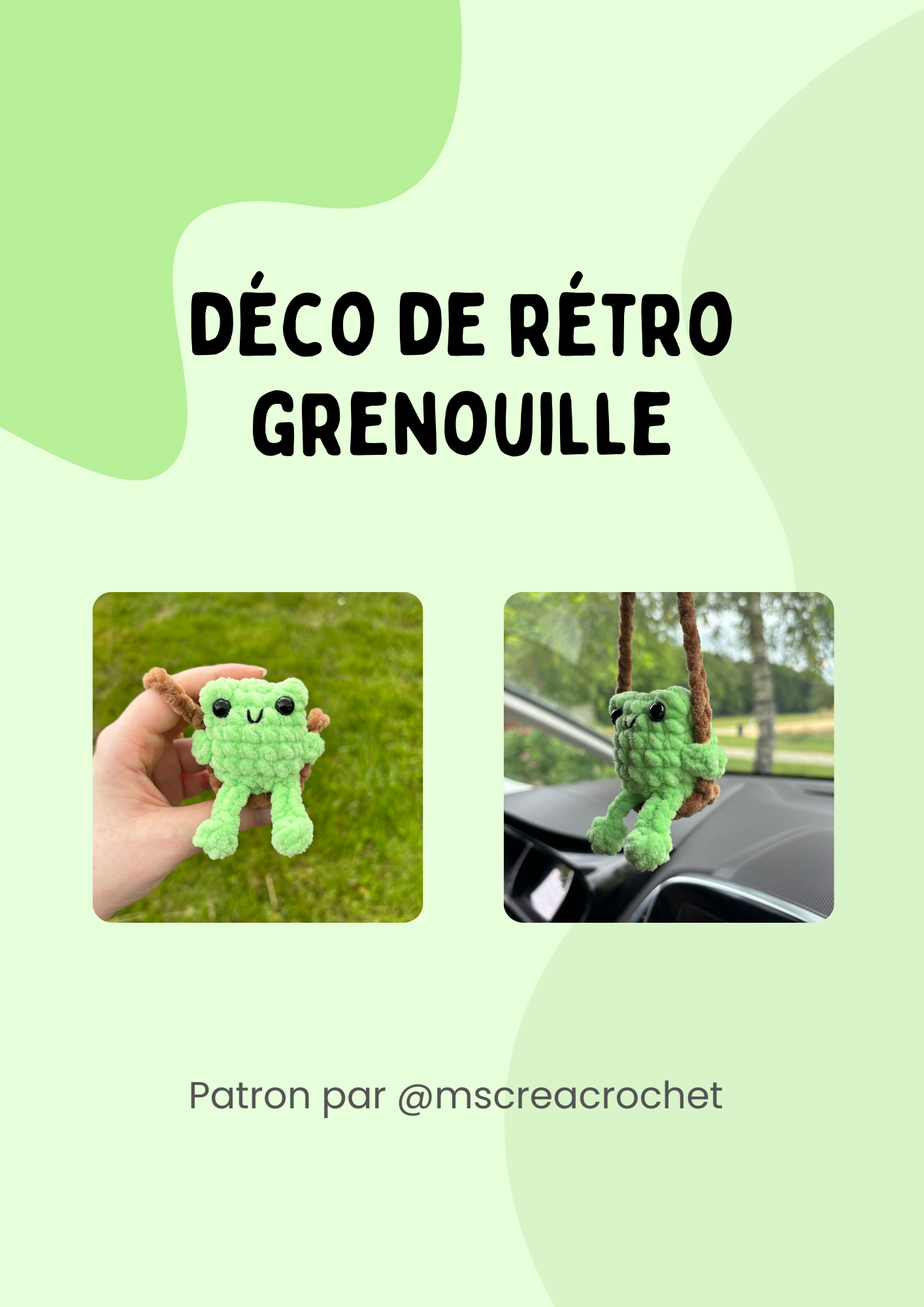 Patron grenouille pour rétroviseur