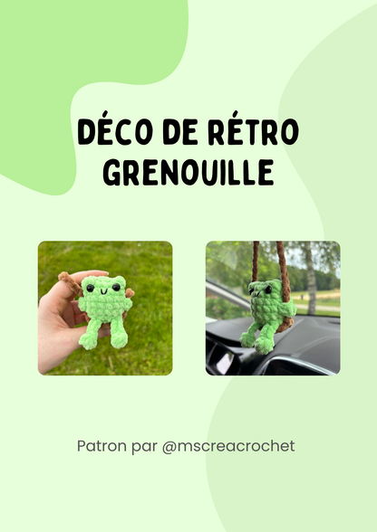 Patron grenouille pour rétroviseur