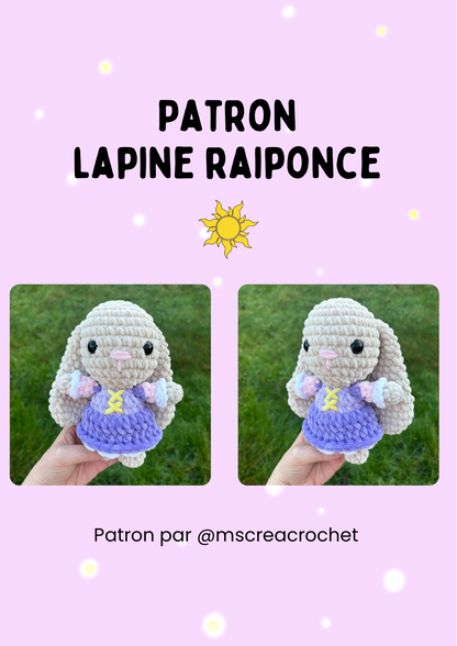 Patron Lapine Raiponce ☀️