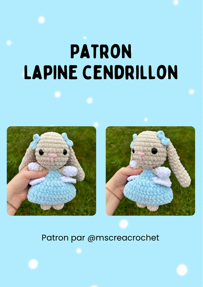 Patron Lapine Cendrillon 🩵
